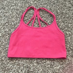 Forever 21 pink sports bra size small